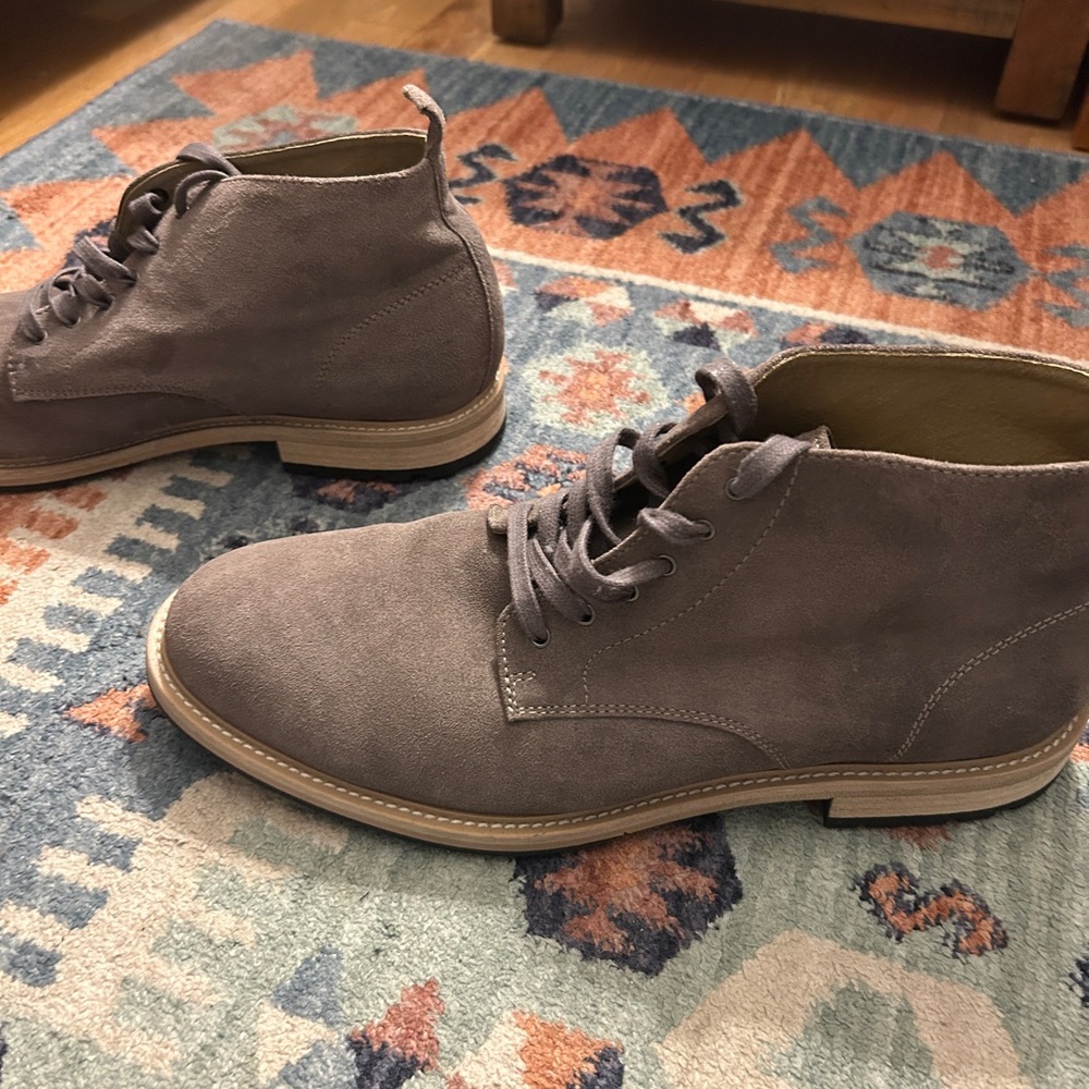 J. Crew Men's Taupe Suede Desert Boots